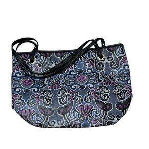Relic | Paisley Tote Bag Faux Leather in Purple Black Gray Blue